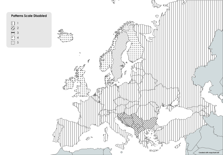 nonscaling patterns europe map