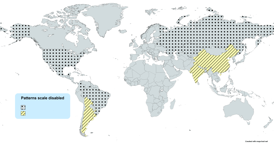 nonscaling patterns world map