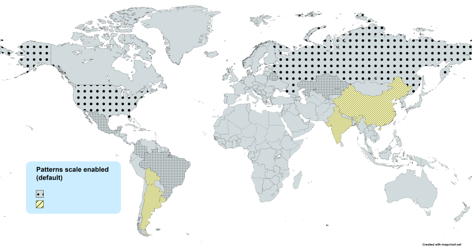 scaling patterns world map